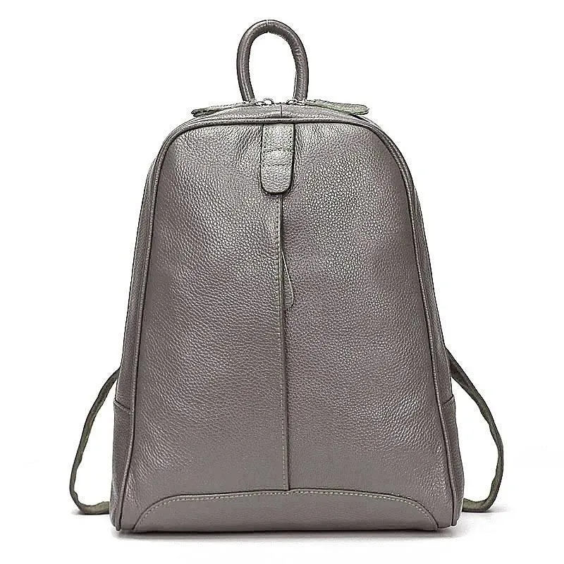 100% Soft Genuine Leather Fashion Women Backpack