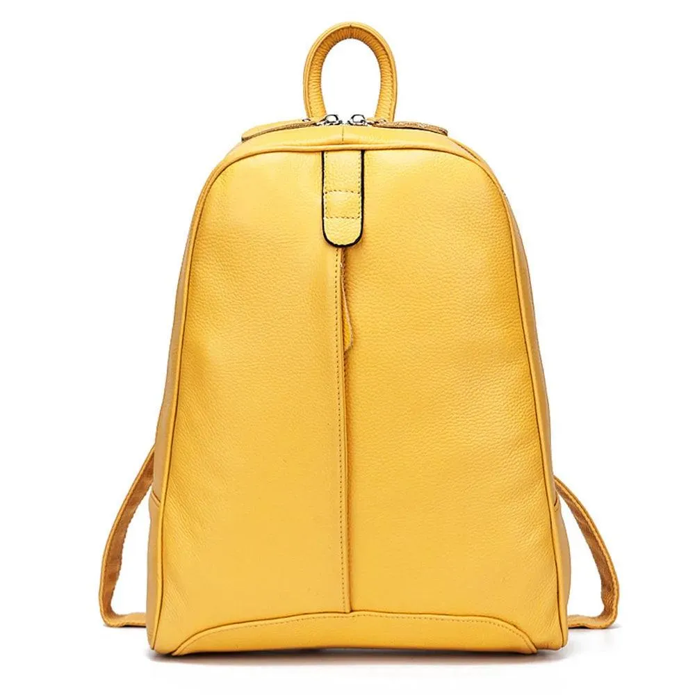 100% Soft Genuine Leather Fashion Women Backpack