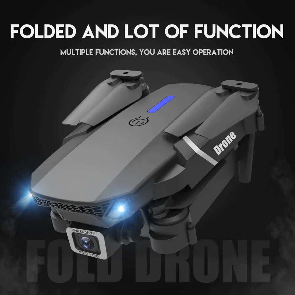 2023 New RC Drone With 4K HD Dual Camera WiFi FPV Foldable Quadcopter  4 Battery