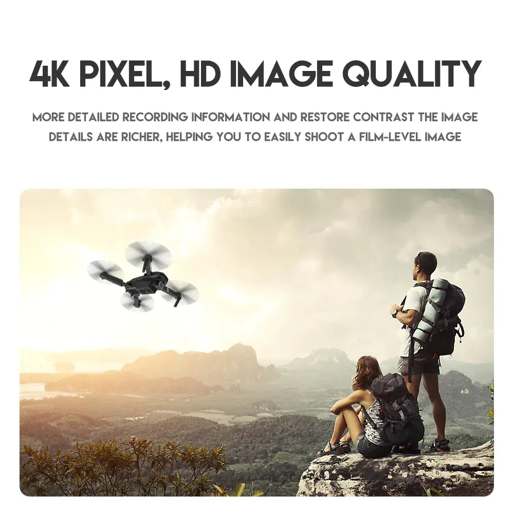 2023 New RC Drone With 4K HD Dual Camera WiFi FPV Foldable Quadcopter  4 Battery