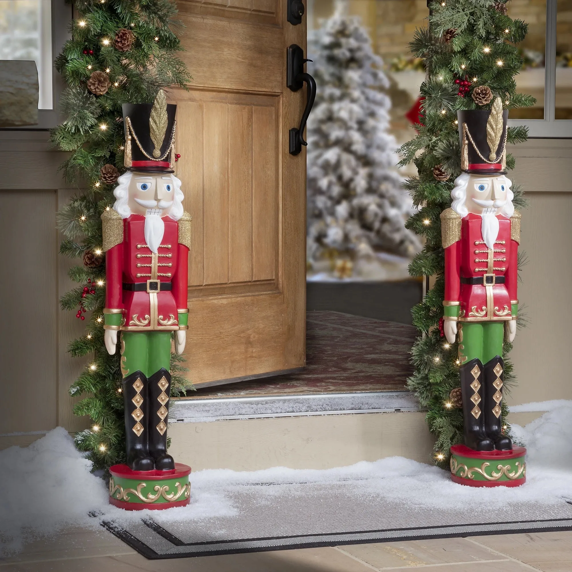 3' Red and Green Christmas Nutcracker