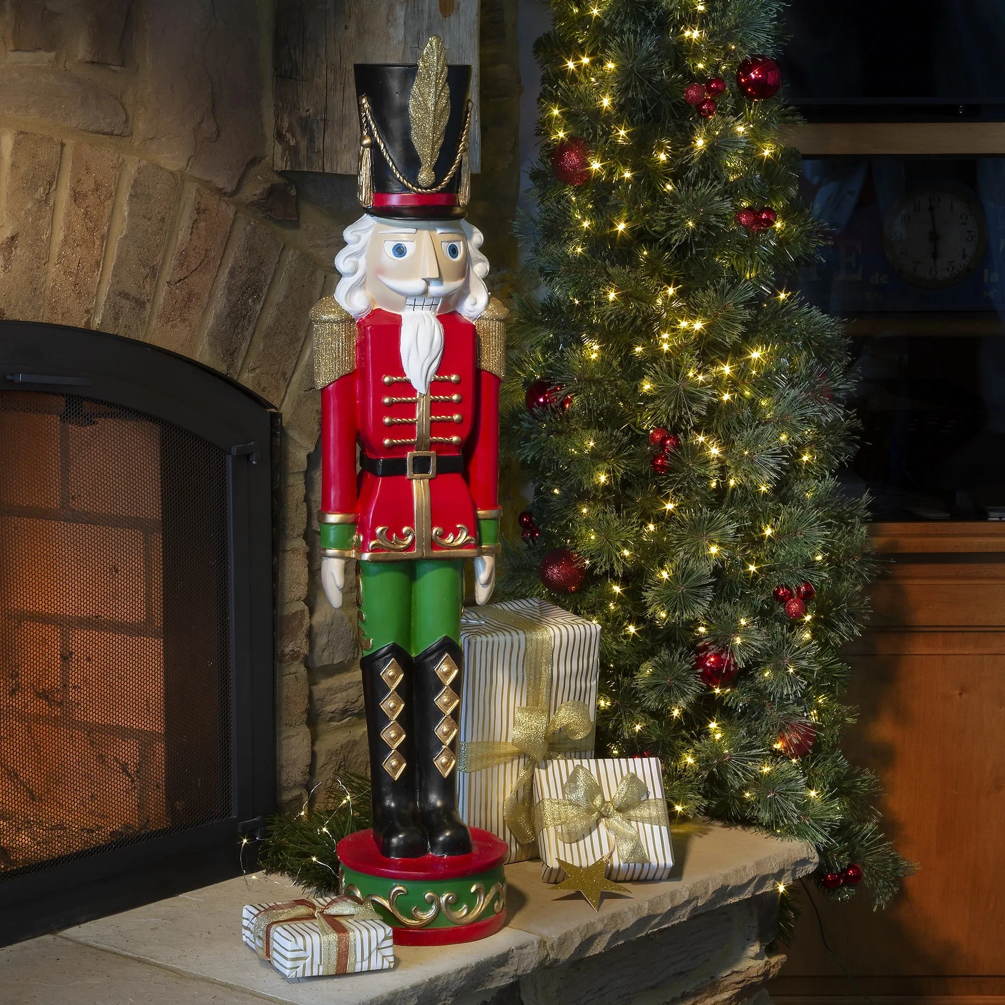 3' Red and Green Christmas Nutcracker