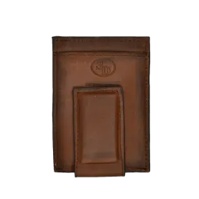 3D Brown Nissan Burn Card Holder & Money Clip Wallet DW644