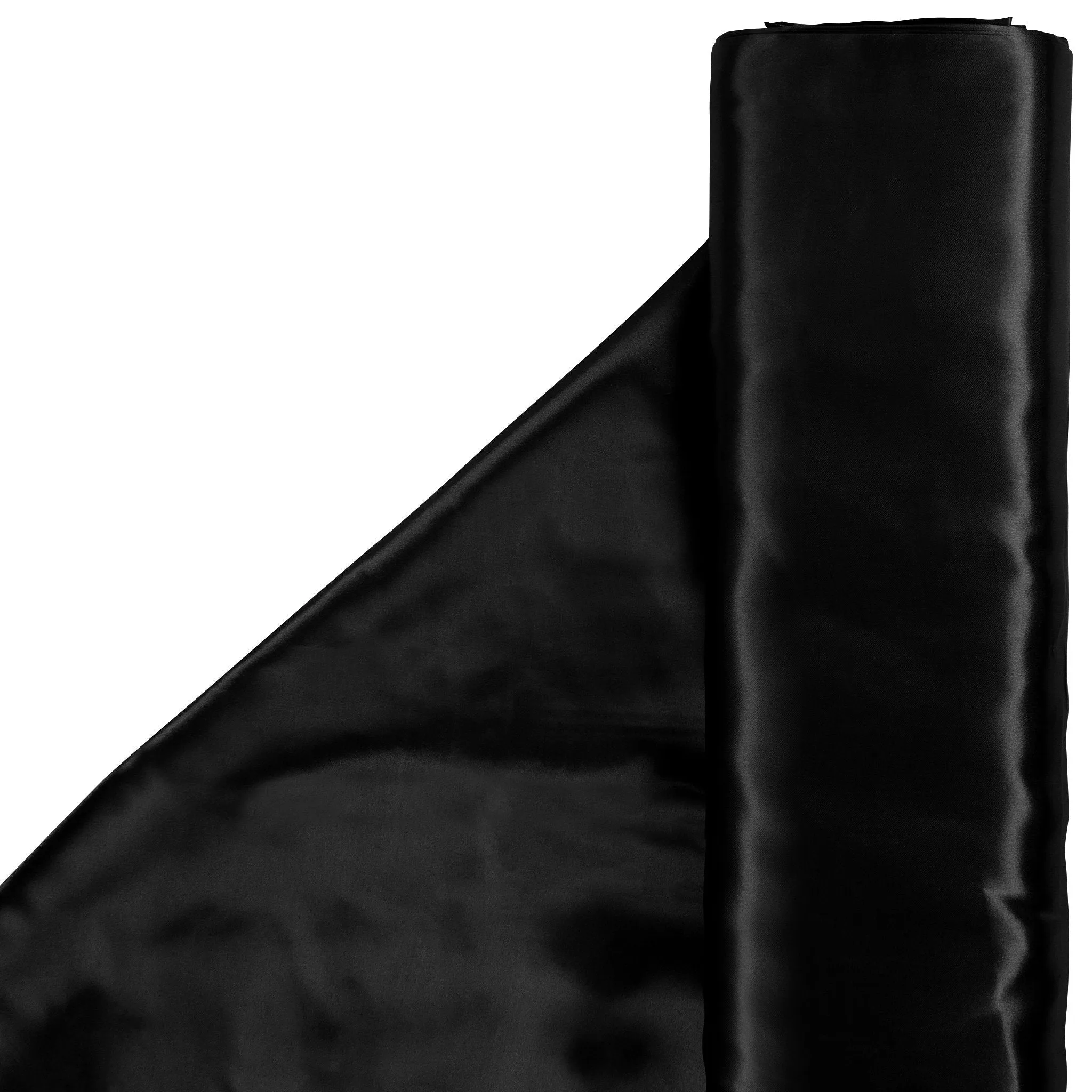 40 yds Satin Fabric Roll - Black