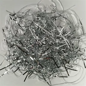 40g Metallic Silver Foil Tinsel Shred