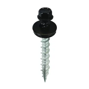 Acorn International SW-MW15BK250 Screw, #9 Thread, High-Low, Twin Lead Thread, Hex Drive, Self-Tapping, Type 17 Point