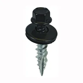 Acorn International SW-MW1BK250 Screw, #9 Thread, High-Low, Twin Lead Thread, Hex Drive, Self-Tapping, Type 17 Point