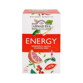 AHMAD TEA ENERGY GRAPEFRUIT, MATE & GUARA SEED 20PCS