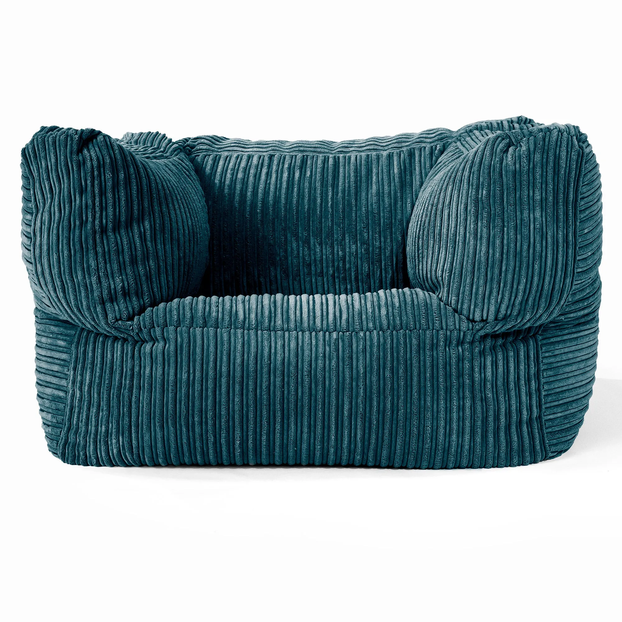 Albert Bean Bag Armchair - Cord Teal Blue