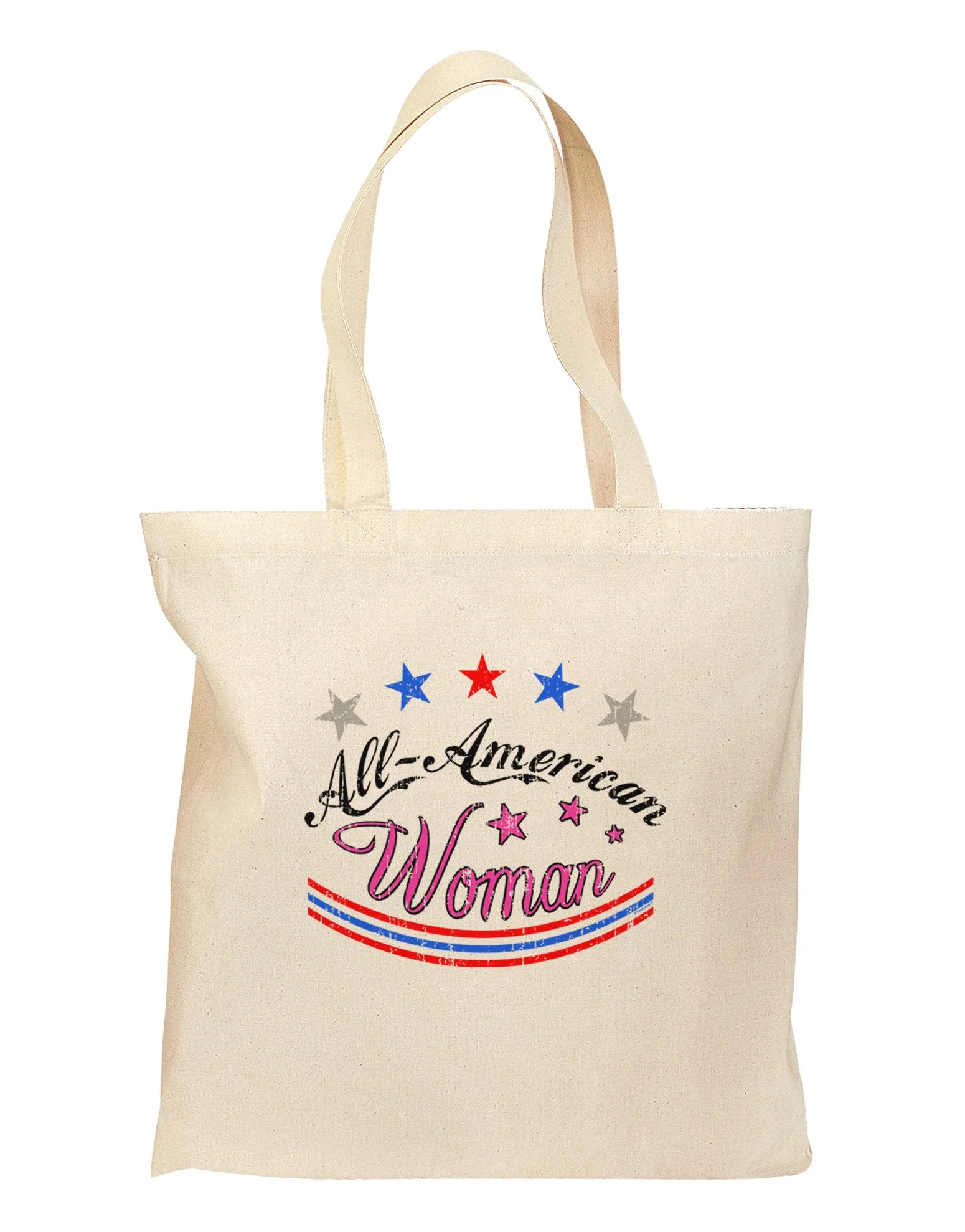 All-American Woman Grocery Tote Bag