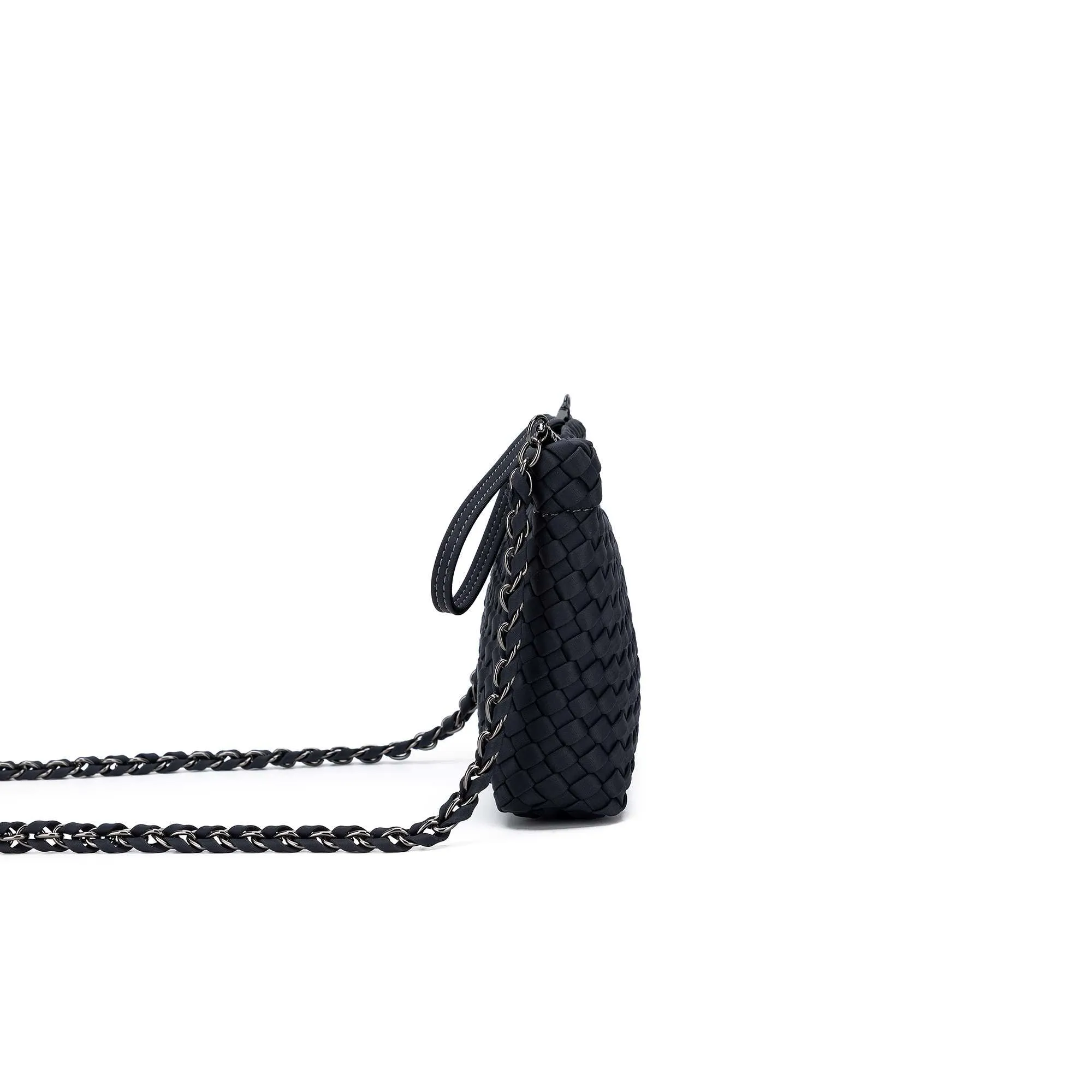 Aria Charcoal Clutch Crossbody Bag