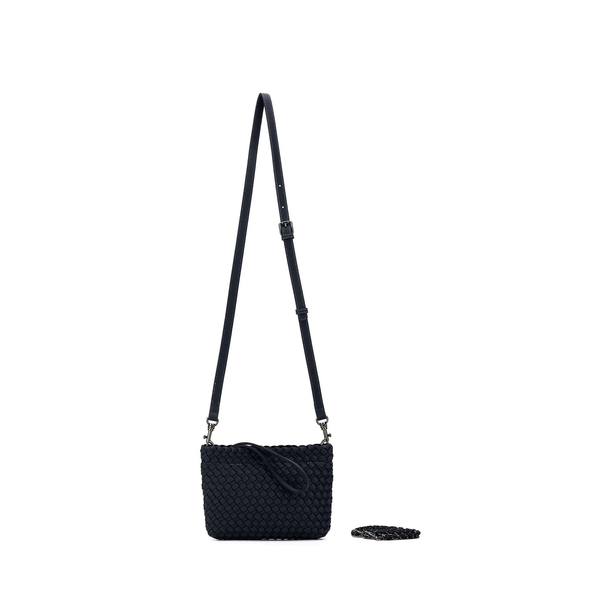 Aria Charcoal Clutch Crossbody Bag