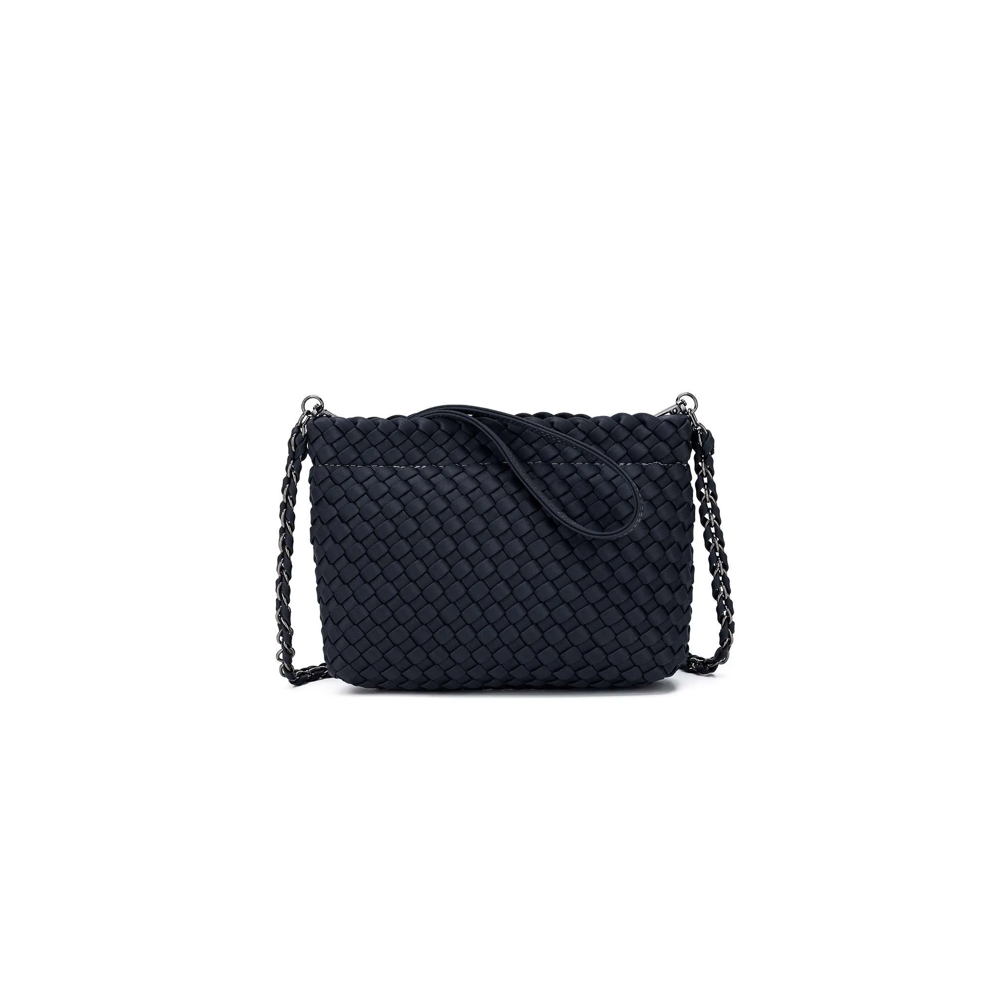 Aria Charcoal Clutch Crossbody Bag