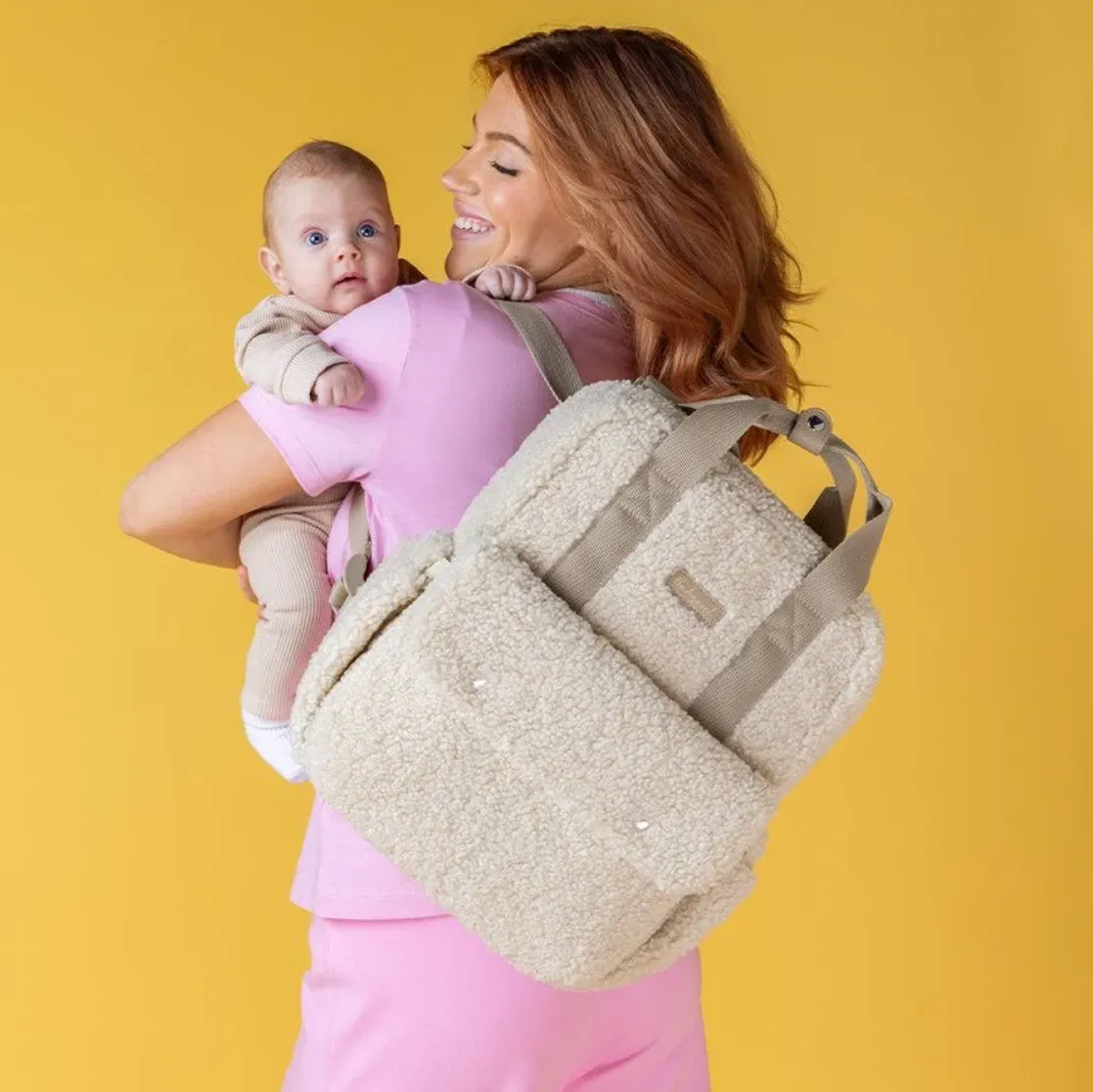 Babymel Teddy Convertible Backpack Cream