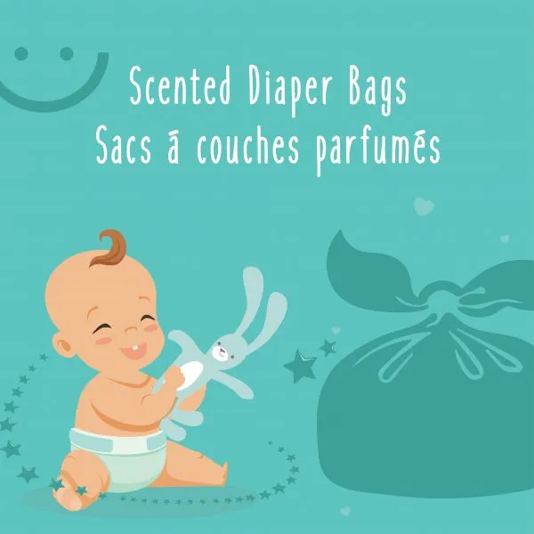 Babyworks - Disposable Scented Diaper Bags - 200 Value Pack