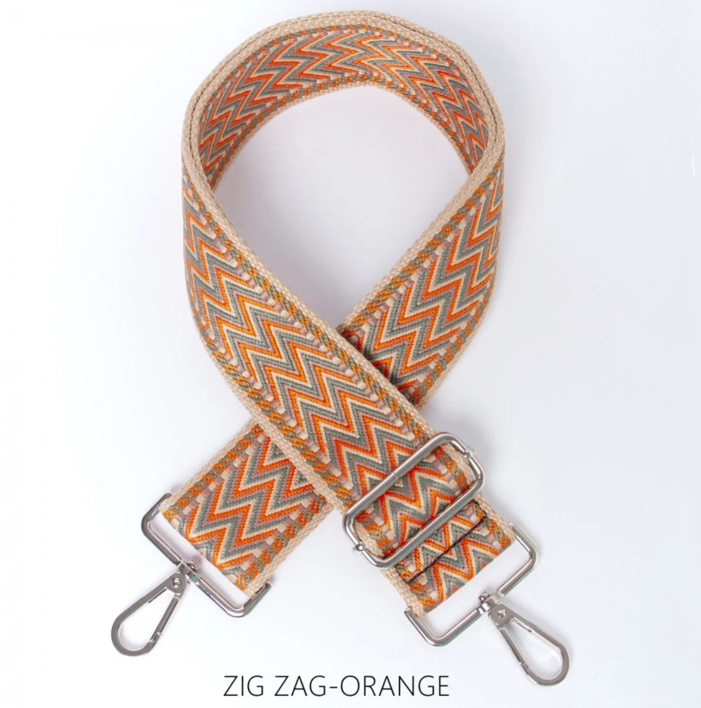 Bag Strap - Zig Zag Orange