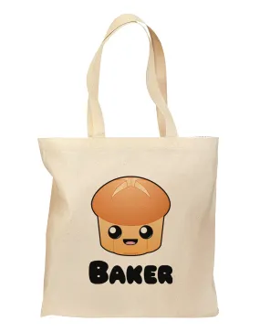 Baker Cute Roll Grocery Tote Bag