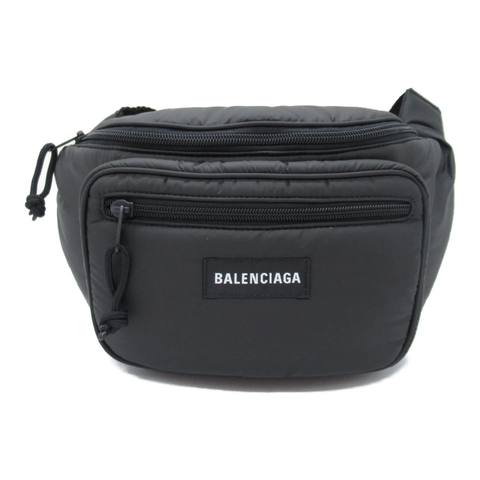 Balenciaga Polyurethane Waist Bag Black