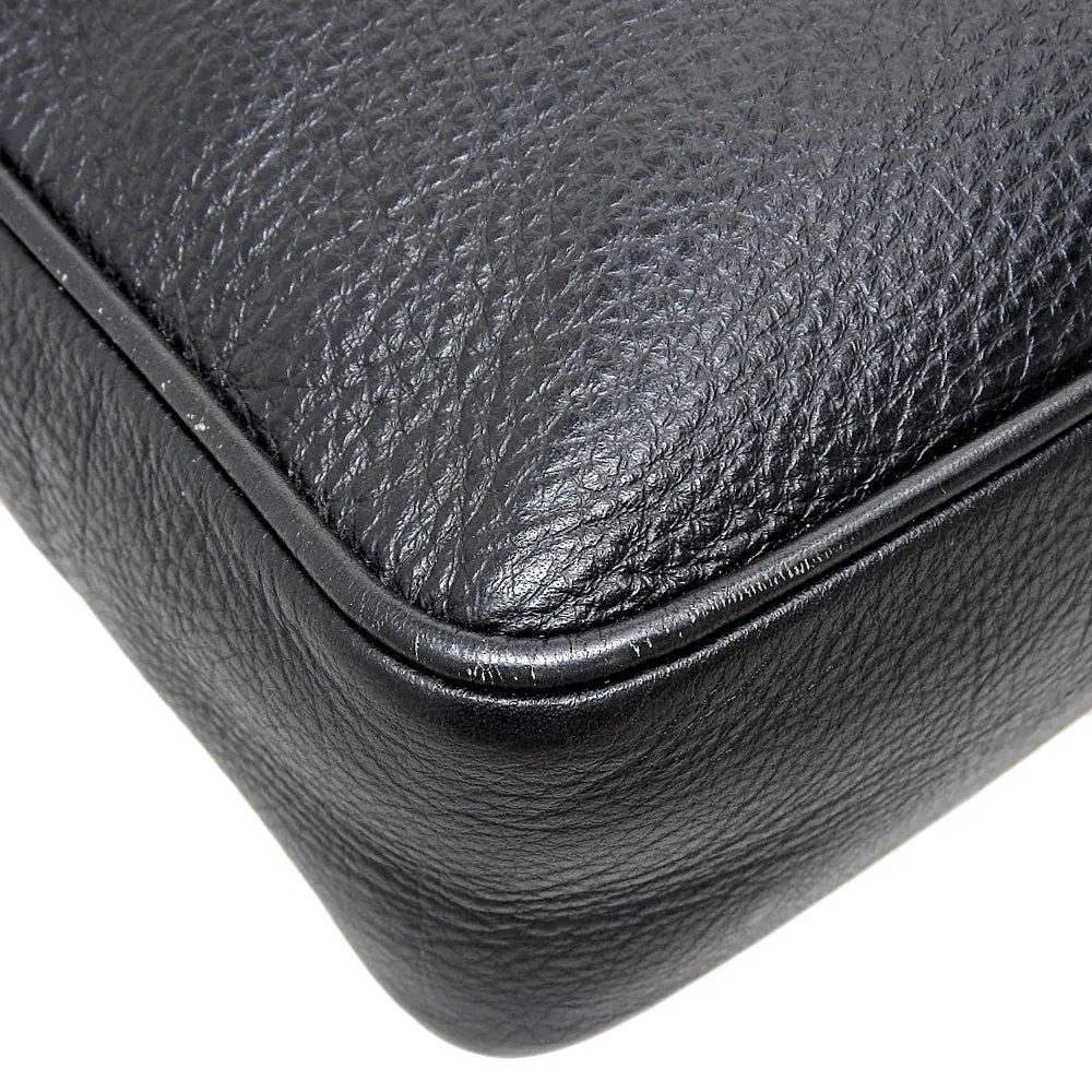 Bally Leather Clutch Bag Black