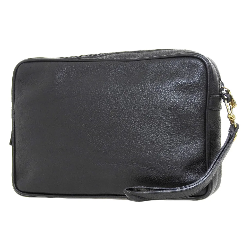 Bally Leather Clutch Bag Black