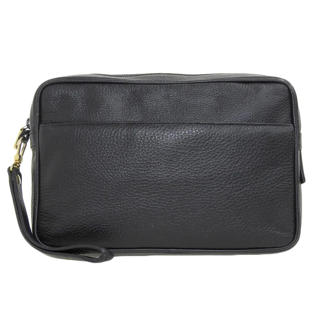 Bally Leather Clutch Bag Black