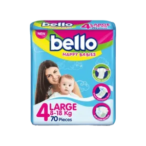 BELLO BABY DIAPER BAG LARGE 4 70PCS