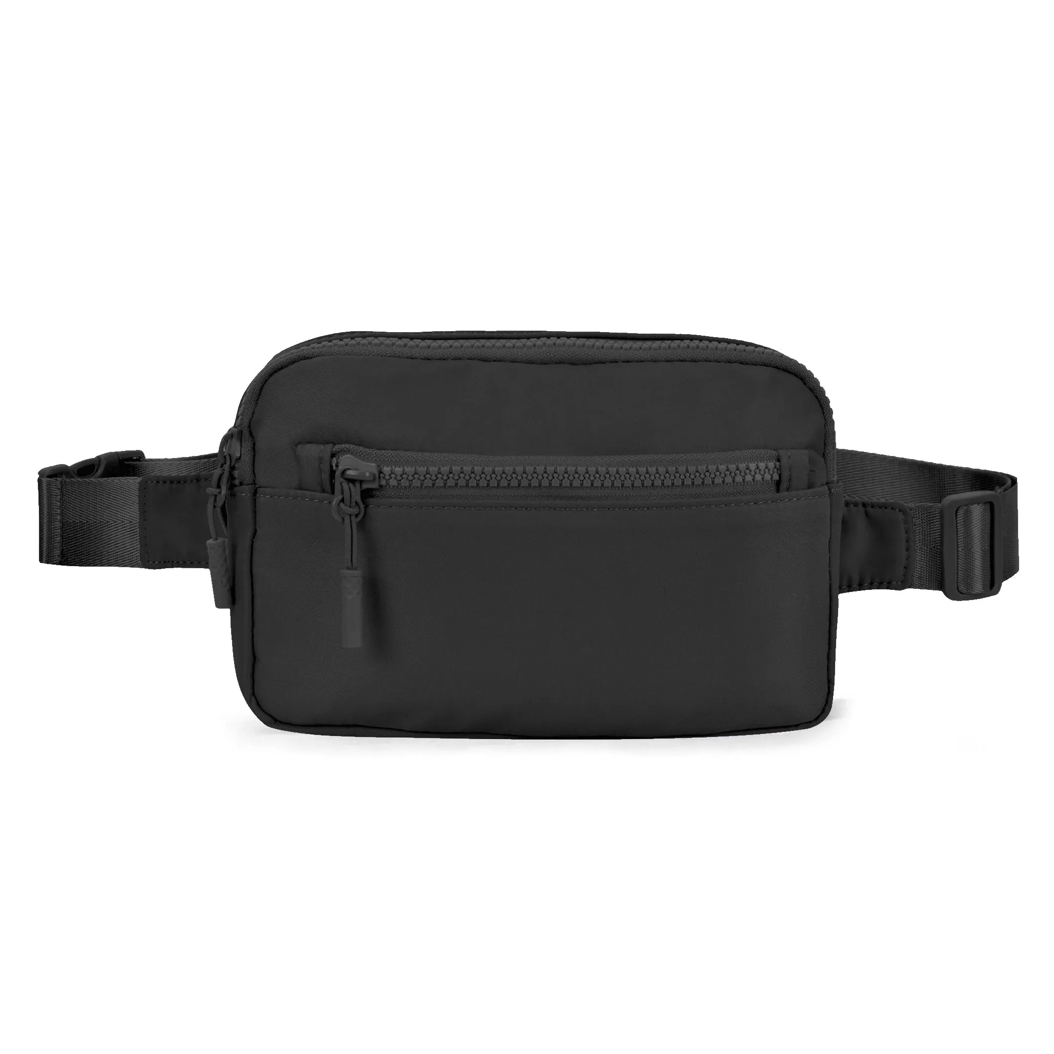 Black NGIL Double Zipper Belt Bag