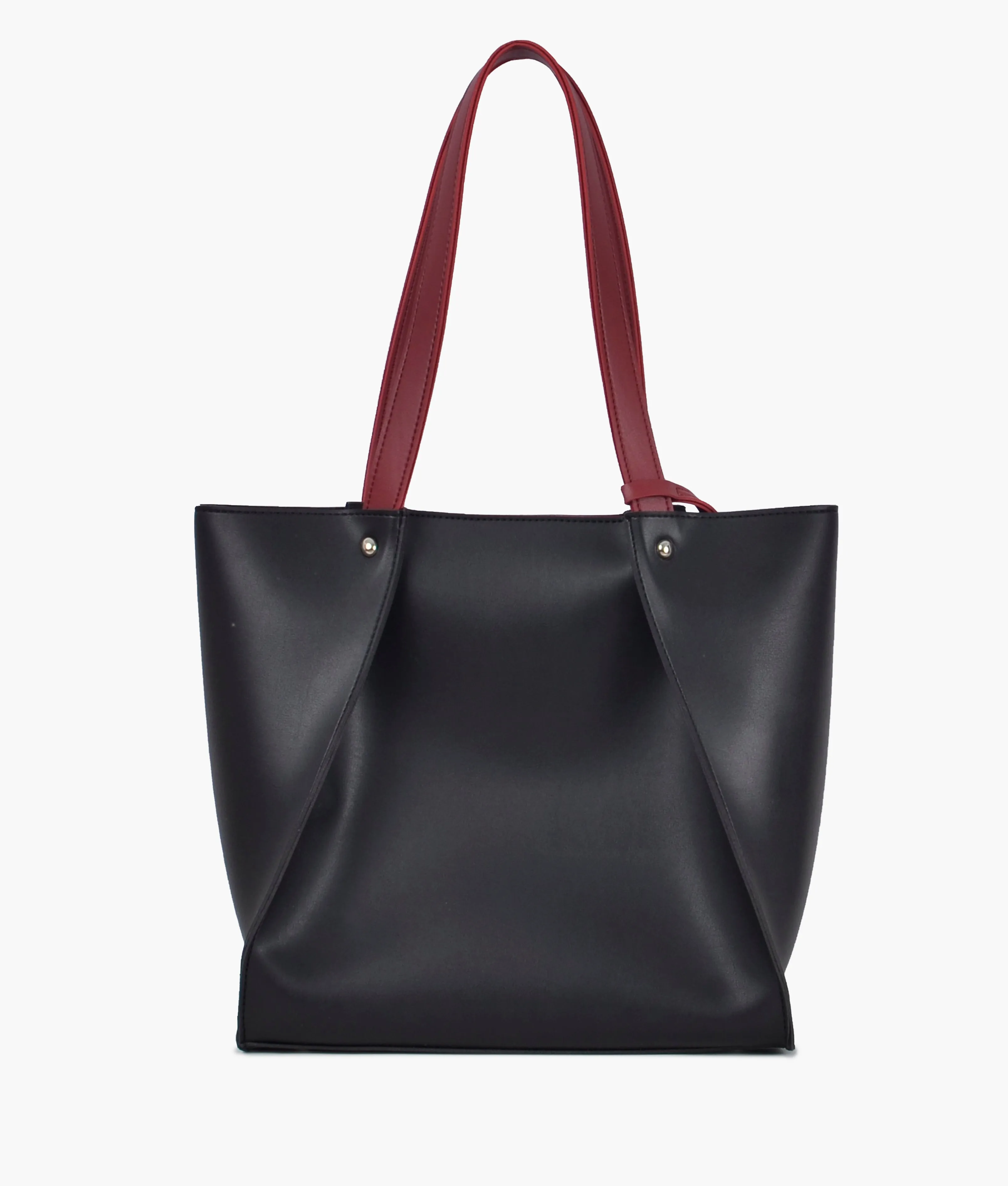 Black shopping tote bag