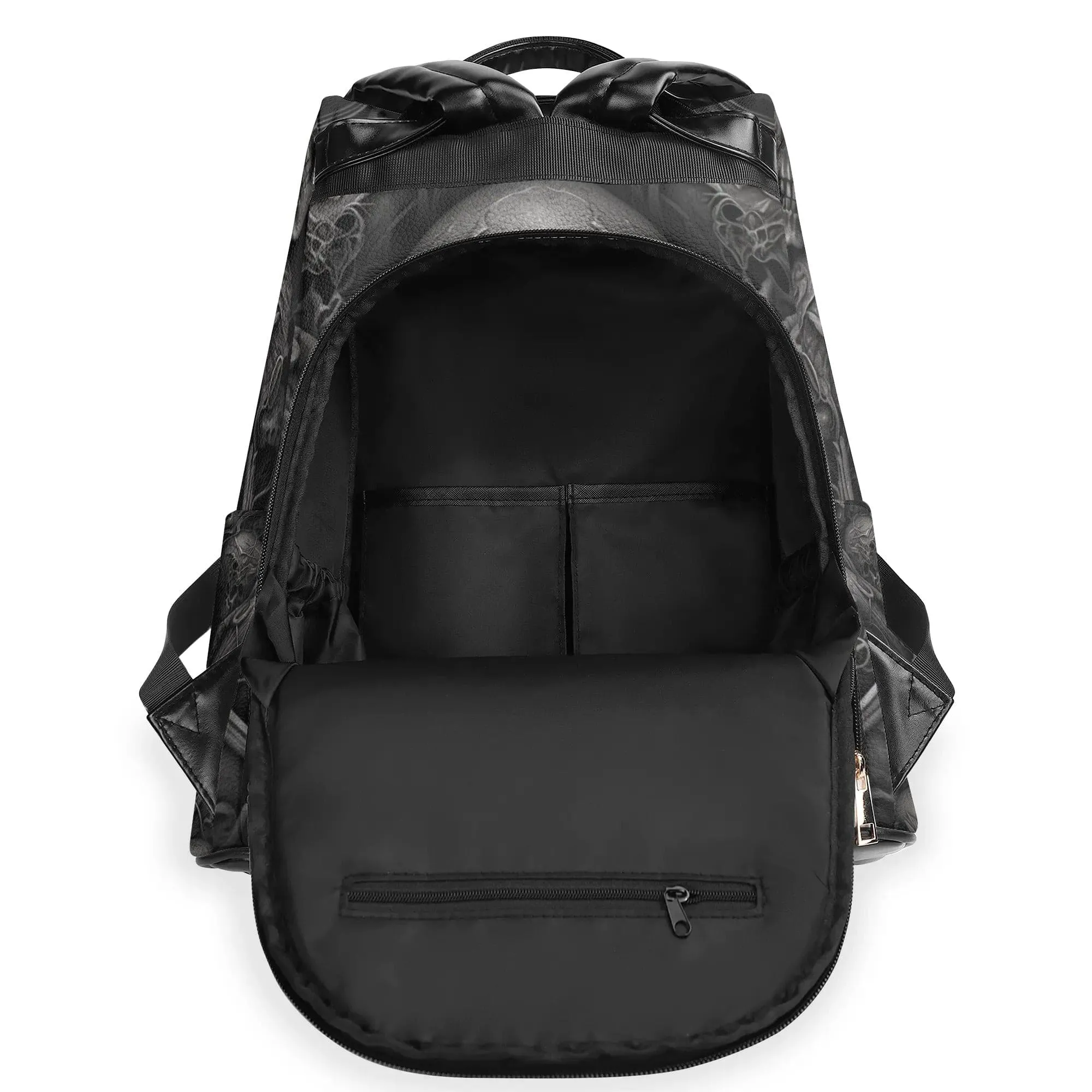 Black Skulls Travel Anti-theft Backpack