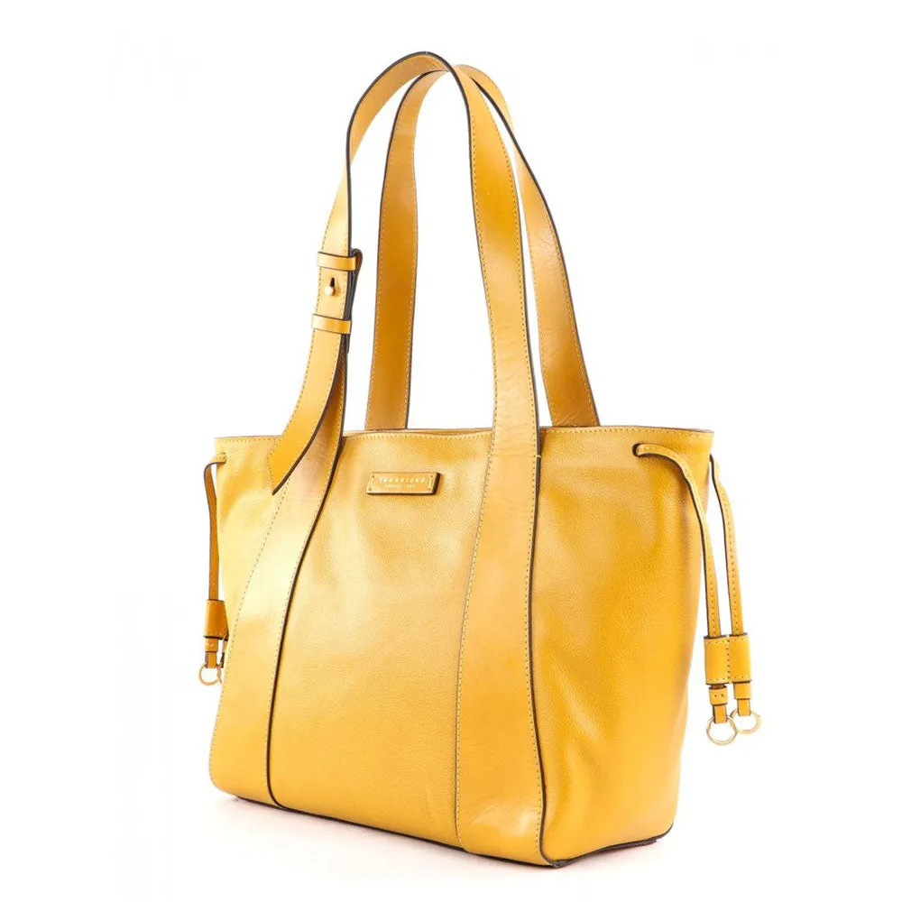 Borsa Donna Shopper THE BRIDGE linea Carlotta in Pelle Giallo Mais