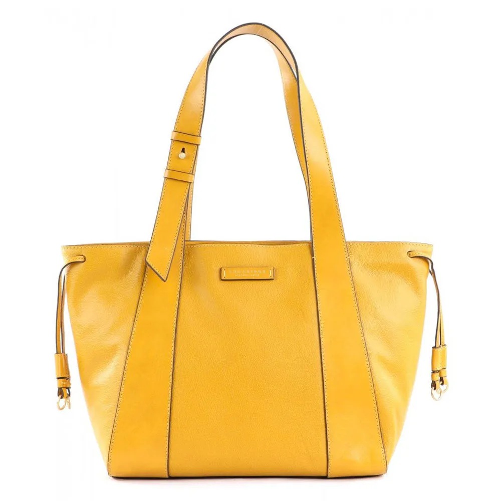 Borsa Donna Shopper THE BRIDGE linea Carlotta in Pelle Giallo Mais