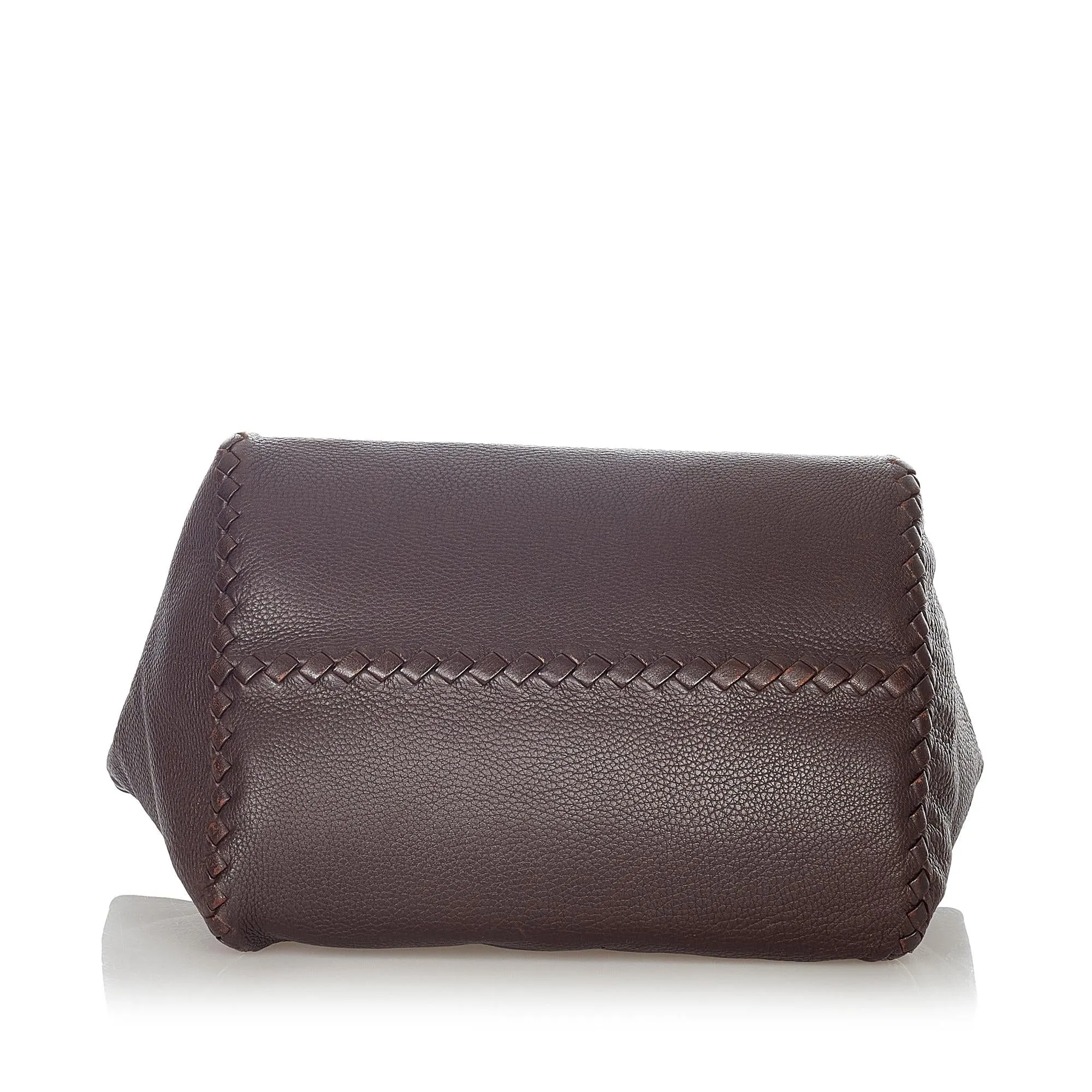 Bottega Veneta Intrecciato Leather Shoulder Bag (SHG-23574)