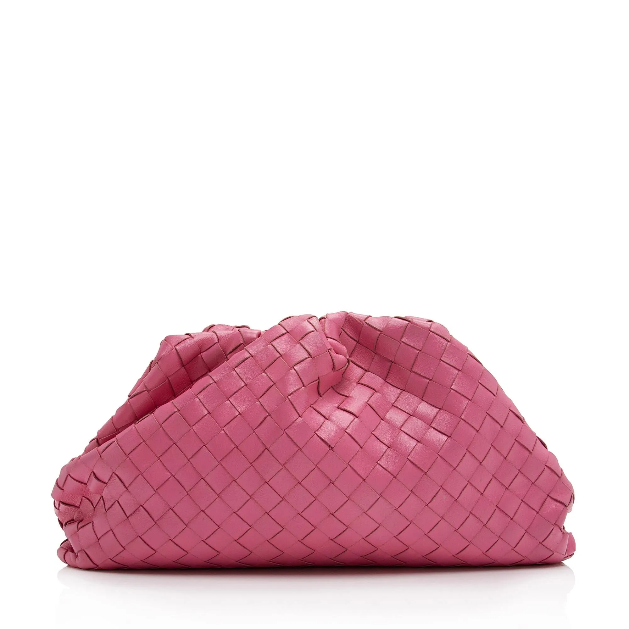 Bottega Veneta Intrecciato Nappa Leather The Pouch Clutch (SHF-23279)