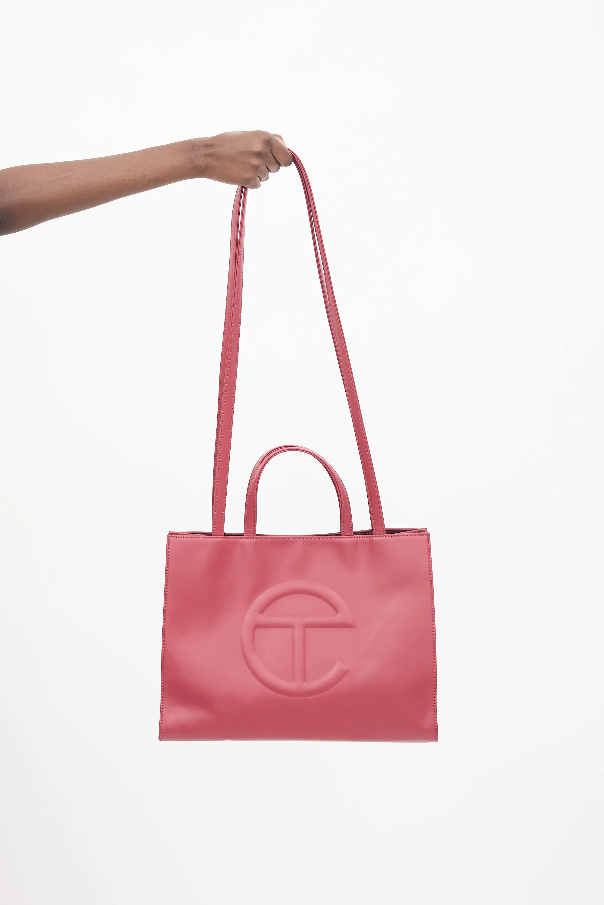 Burgundy Medium Shopping Bag