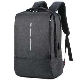 Business Oxford Waterproof Laptop Backpack-Black