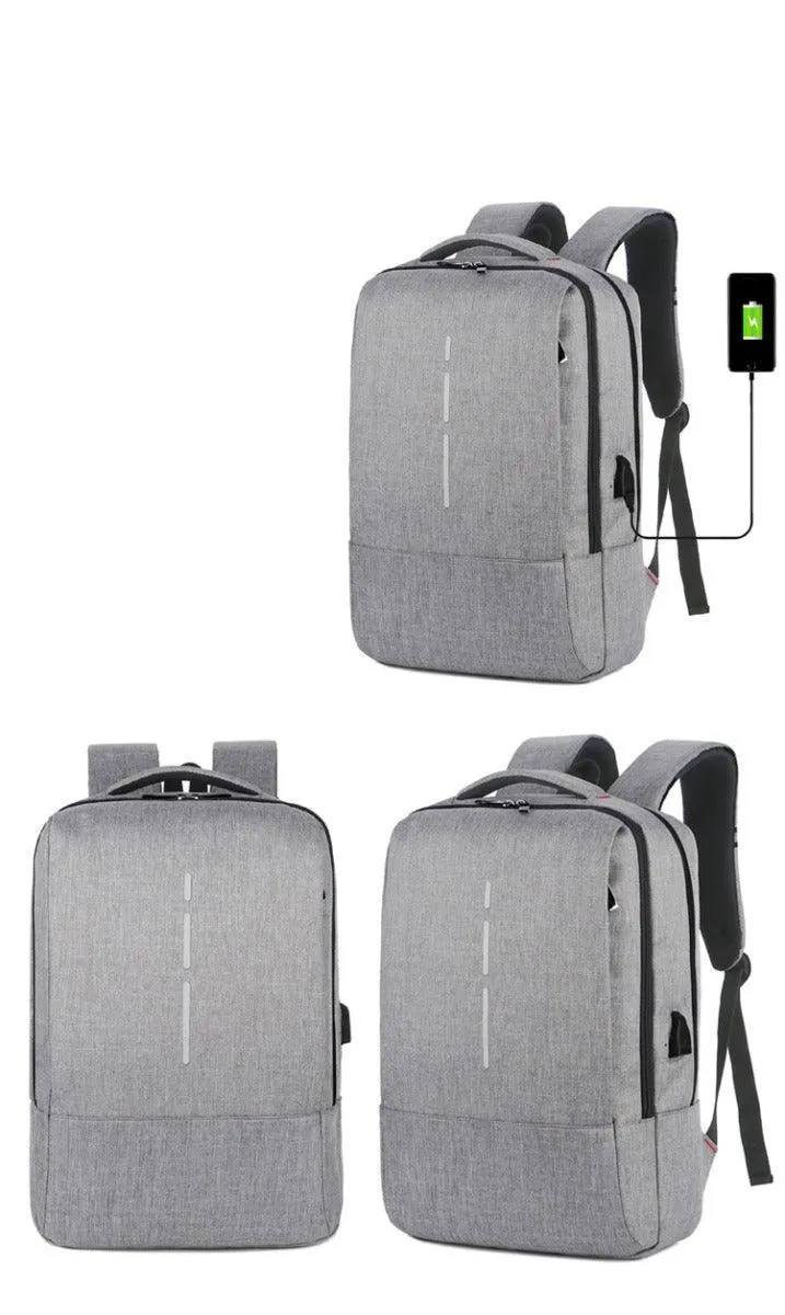 Business Oxford Waterproof Laptop Backpack-Black