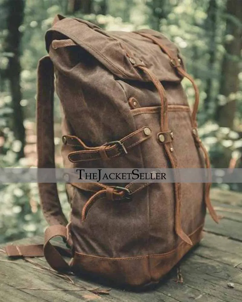 Canvas Backpack | Travel Backpack | Hiking Rucksack College Backpack