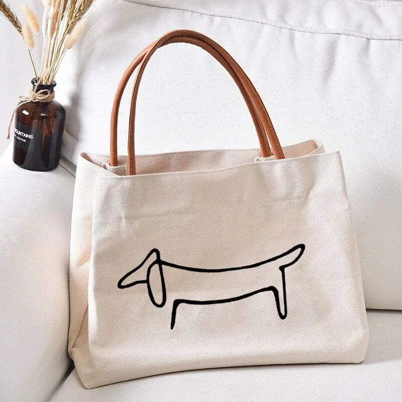 Canvas Dachshund Bag