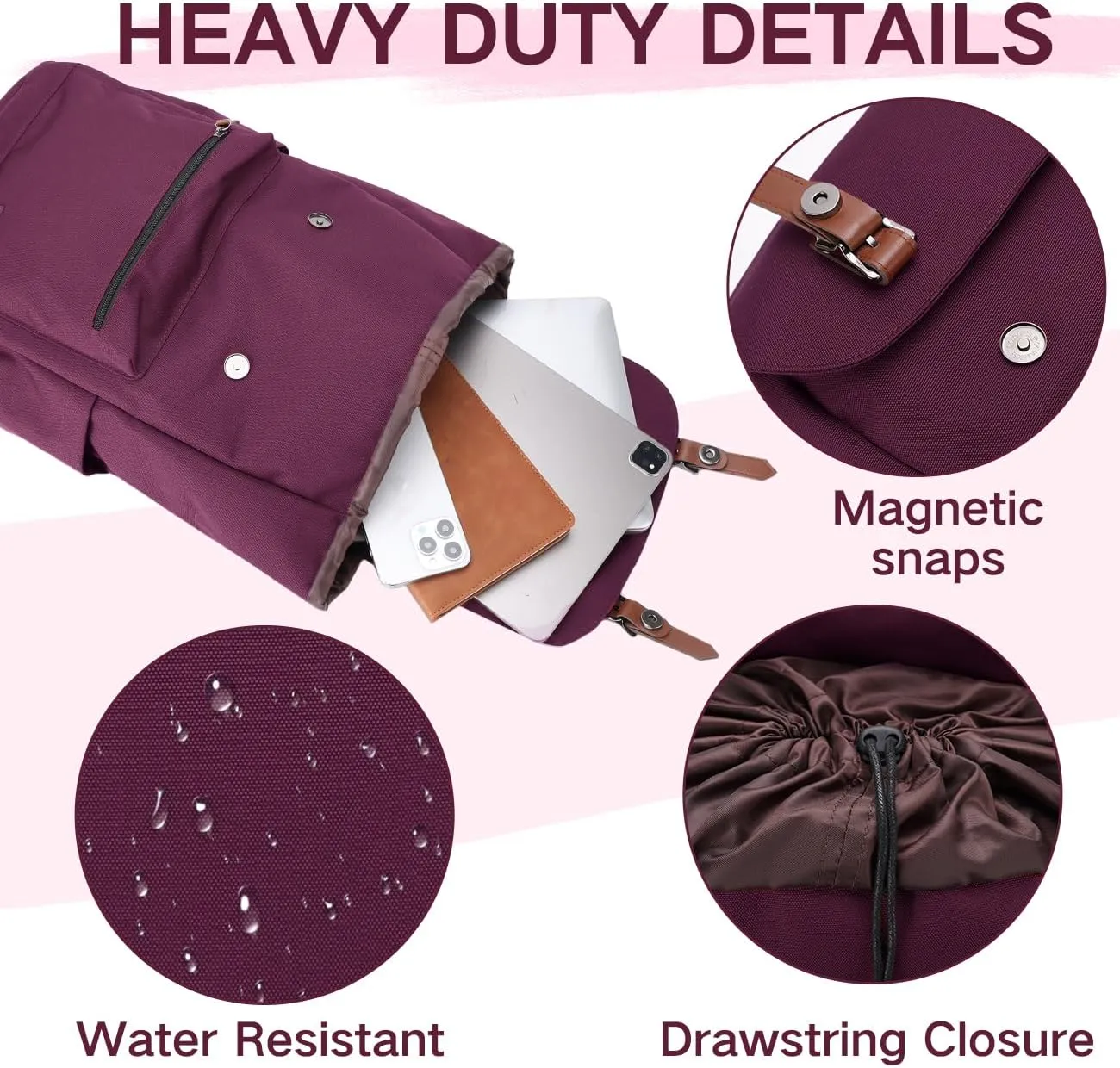 Carry-on Anti-theft Casual Daypack for Work Business Hiking