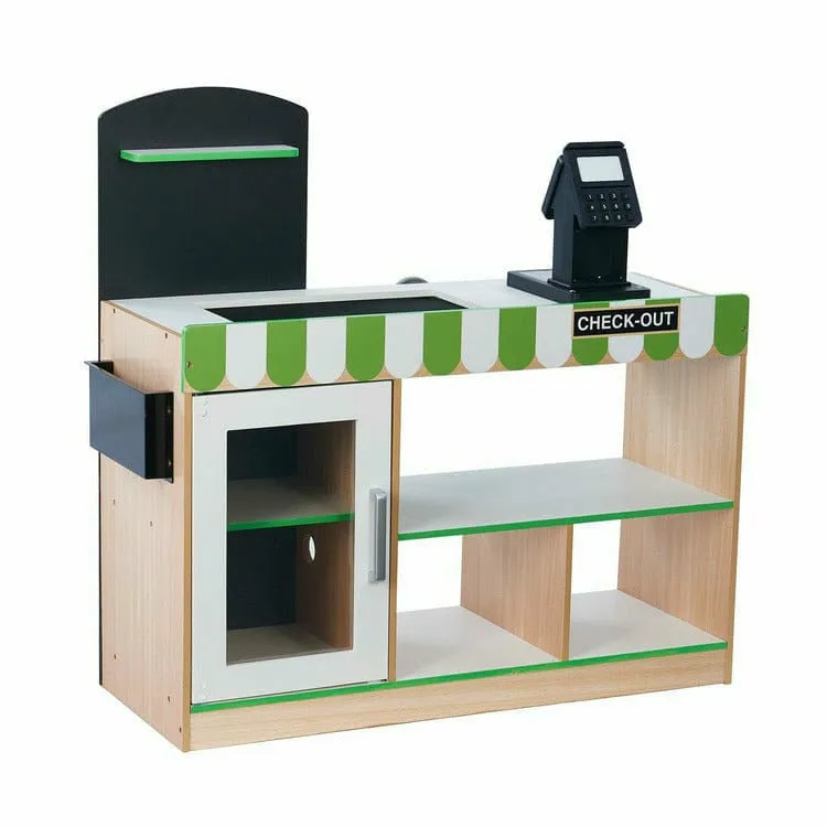 Cashier Austin Play Market Stand - Green / Wood