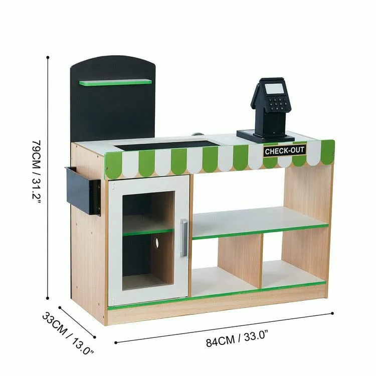 Cashier Austin Play Market Stand - Green / Wood