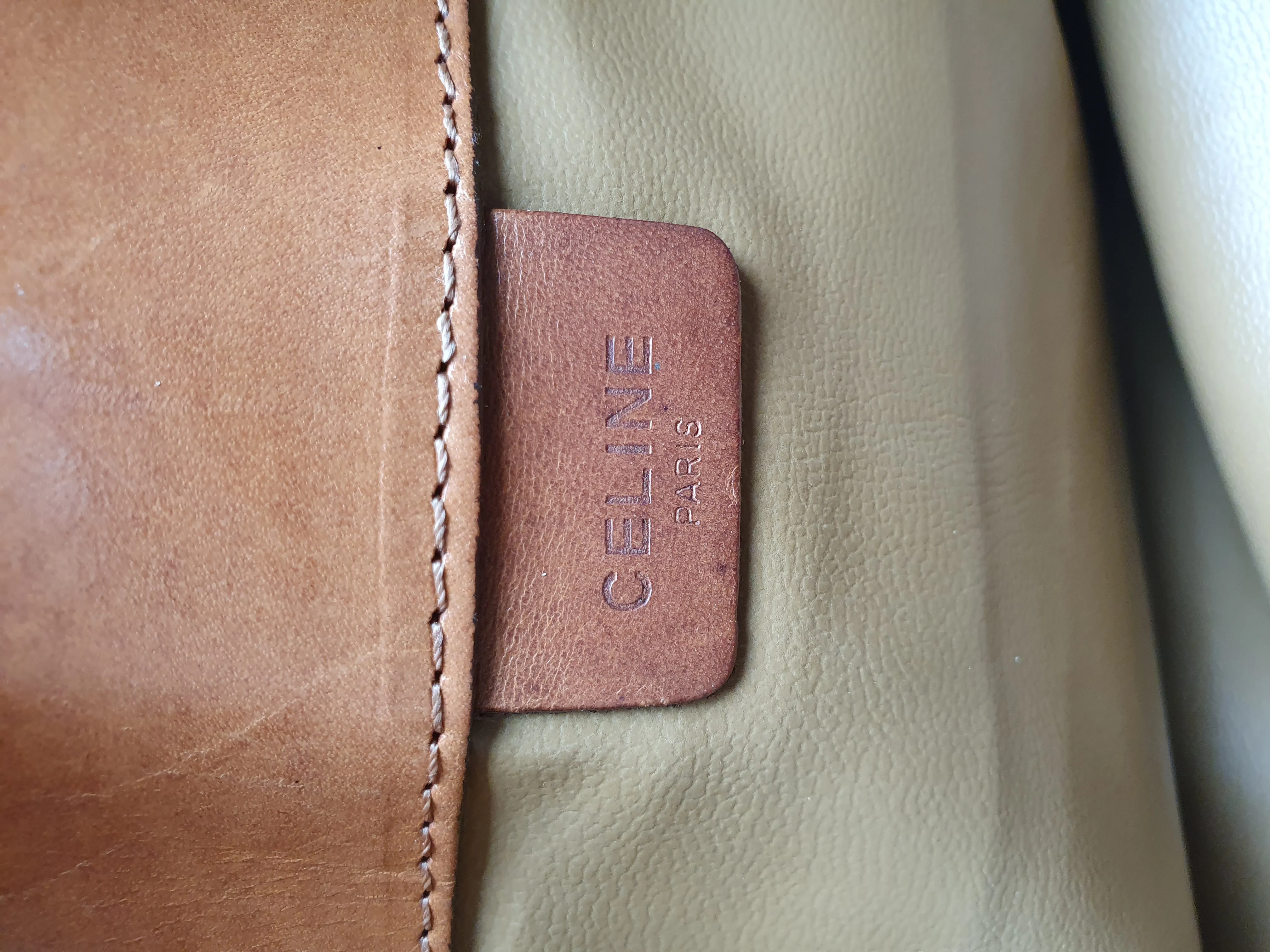 Celine vintage triomphe clutch bag