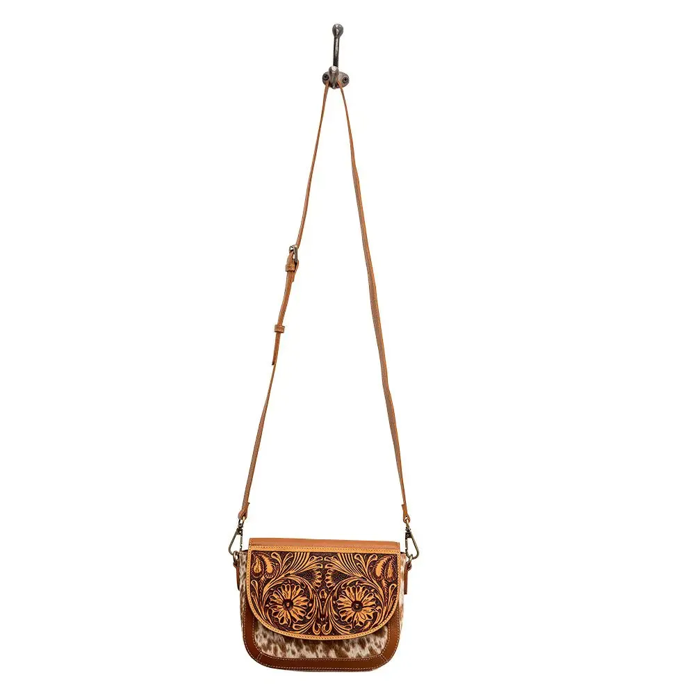 Chaithra Tooled Leather Bag