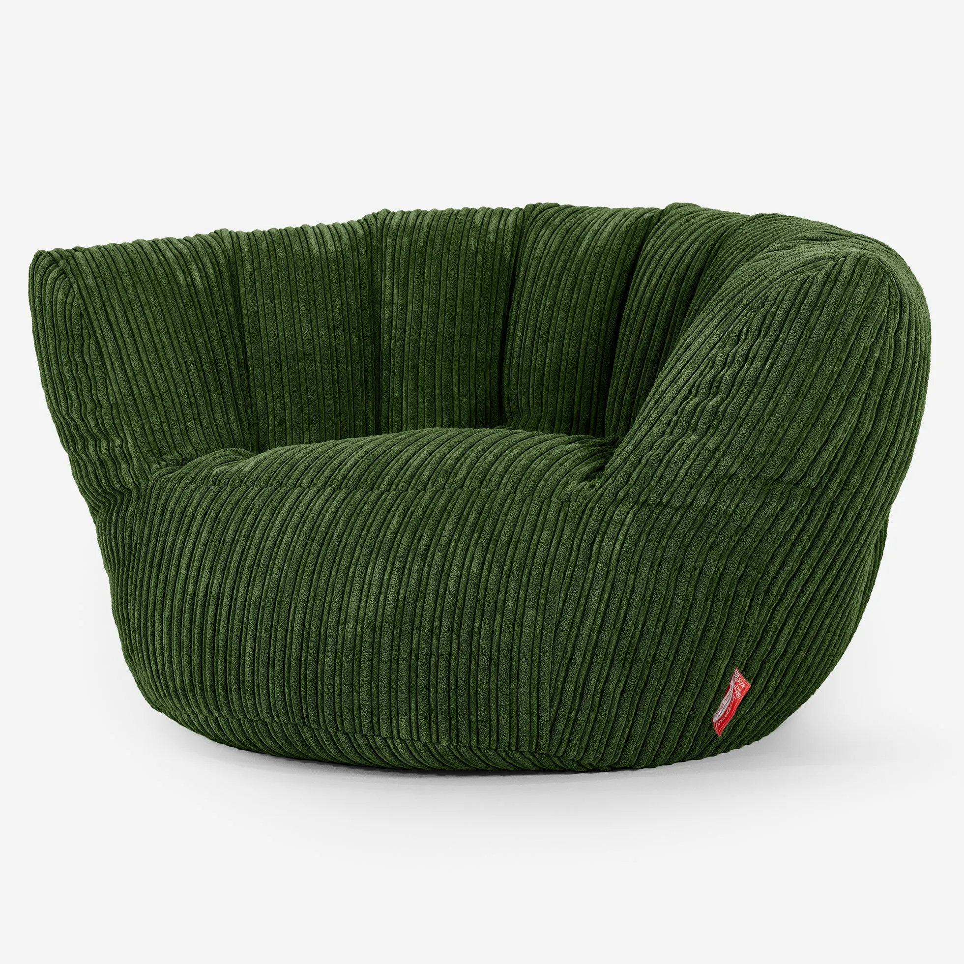 Charles Vintish Bean Bag - Cord Forest Green