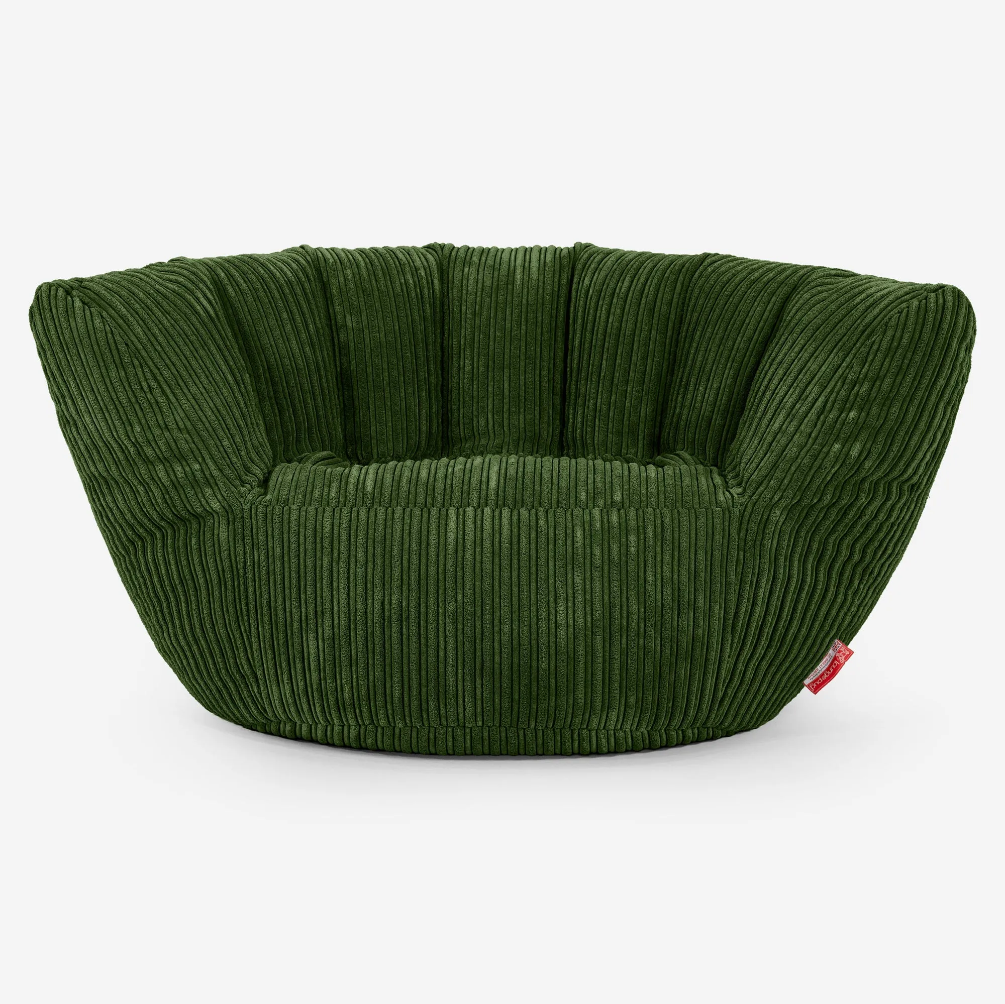 Charles Vintish Bean Bag - Cord Forest Green