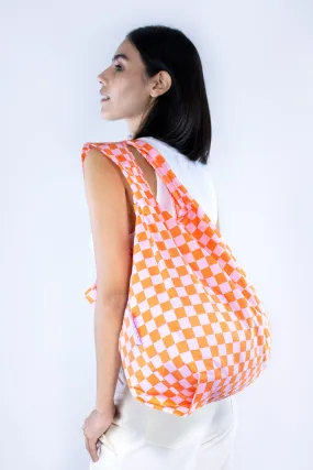 Checkerboard Pink & Orange | Medium