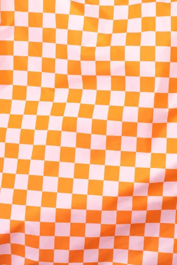 Checkerboard Pink & Orange | Medium