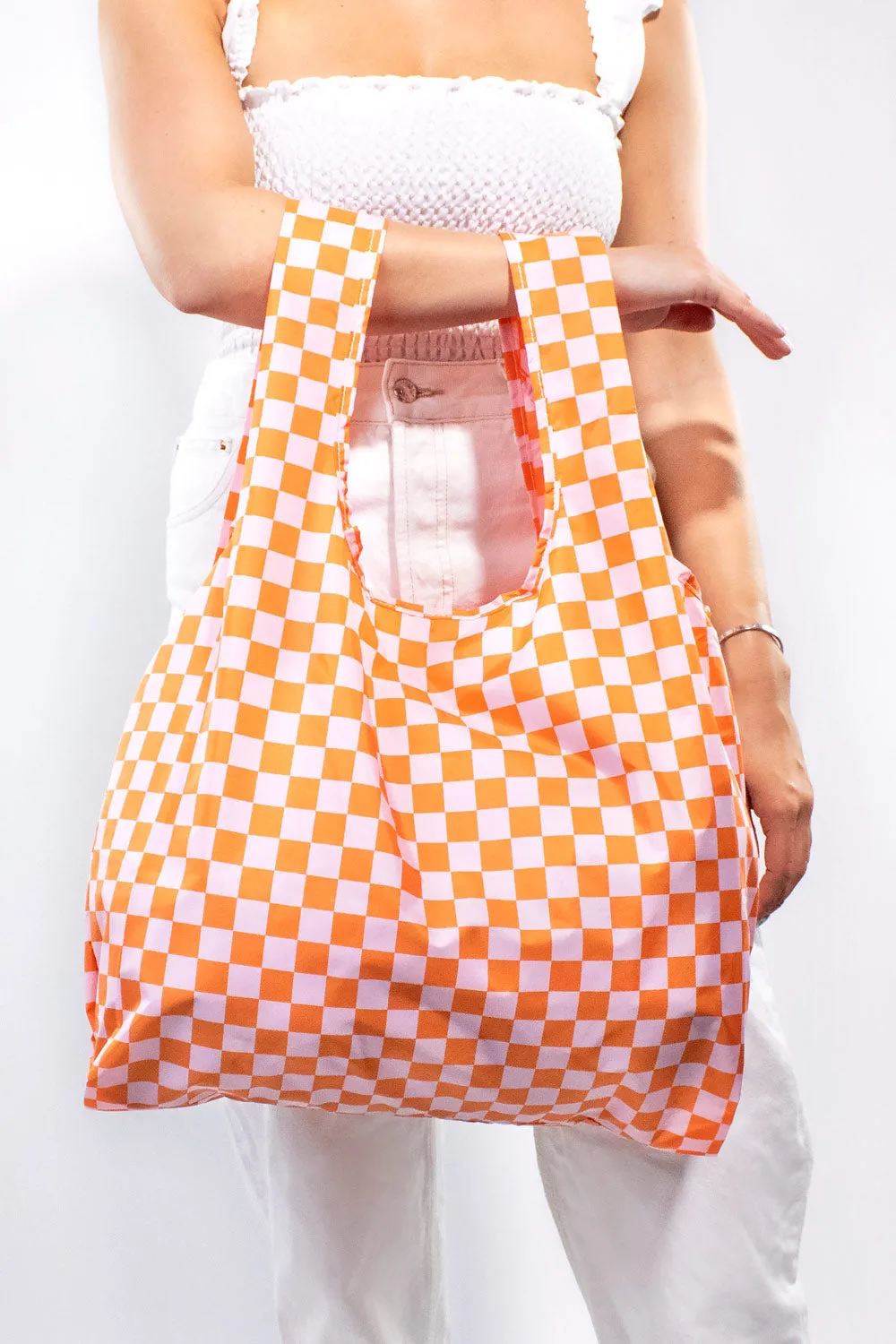 Checkerboard Pink & Orange | Medium