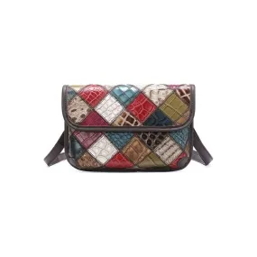 ChicLeather Patchwork Crossbody: Elegant and Fashionable