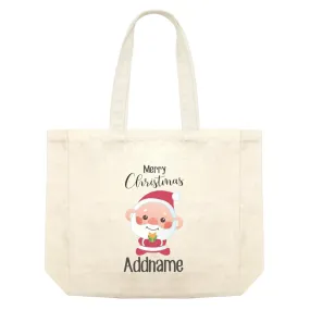 Christmas Cute Grandpa Santa Merry Christmas Shopping Bag